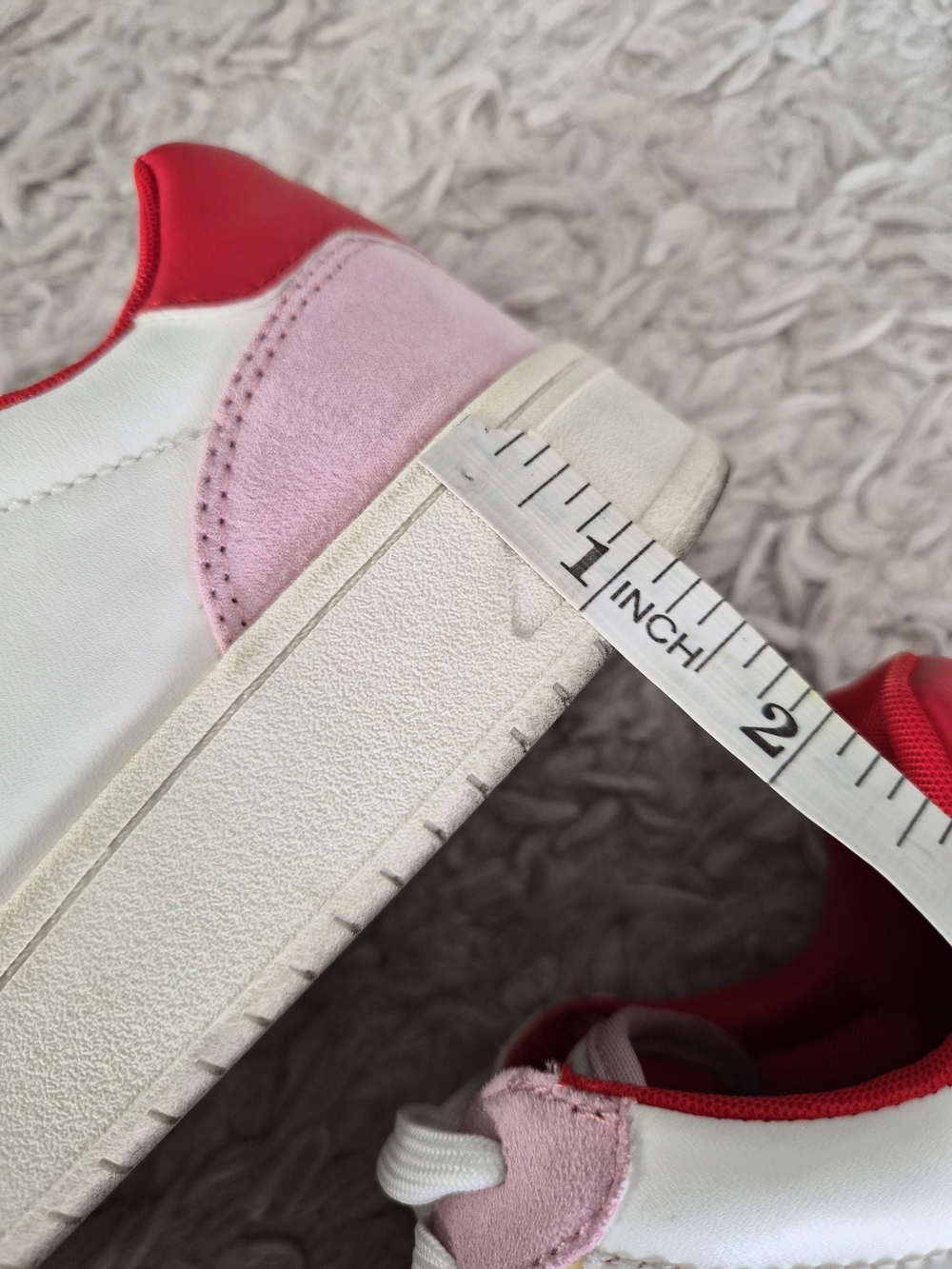 H&M Pink and White Colorblock Sneakers Size 5.5 - Picture 15 of 16